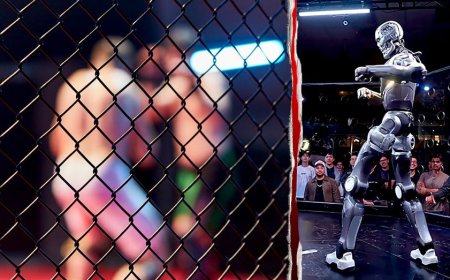 Human vs humanoid robot cage fight goes viral