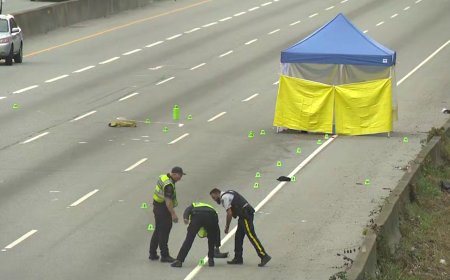 Highway 1 partially closed after man’s body found on road