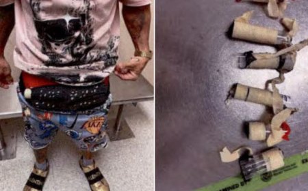 Flight passenger's odd appearance at major US airport leads officers to wild discovery