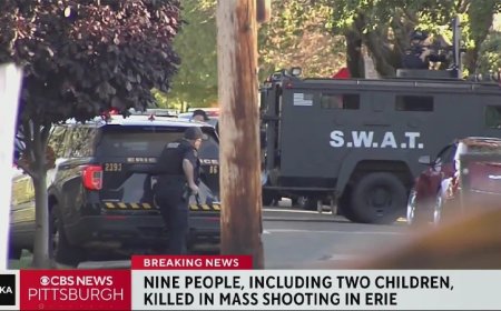 9 People Dead, Including 2 Children & Suspect, In Erie, Pa., Following Mass Shooting