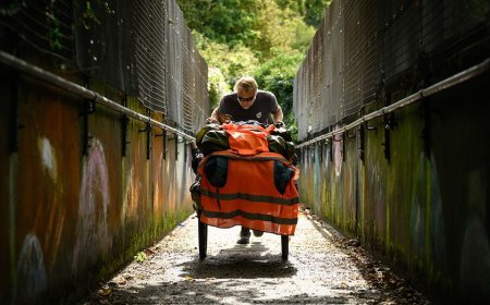 Veteran walked across four continents and just swam the English Channel to return home