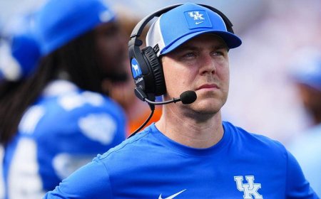 Will Stein's dad storms the field after Kentucky's upset win over LSU in beautiful college football scene