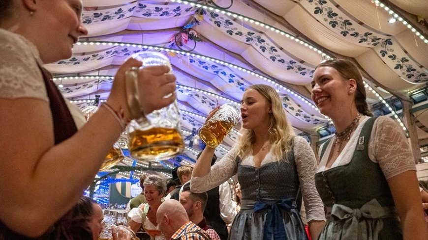 The ladies of Oktoberfest crush draft beers as fall heats up, Ryan Day's message to sick kids & a Strip fight