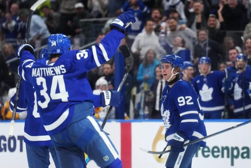 Leafs winger Gavin McKenna scores 1st NHL goal