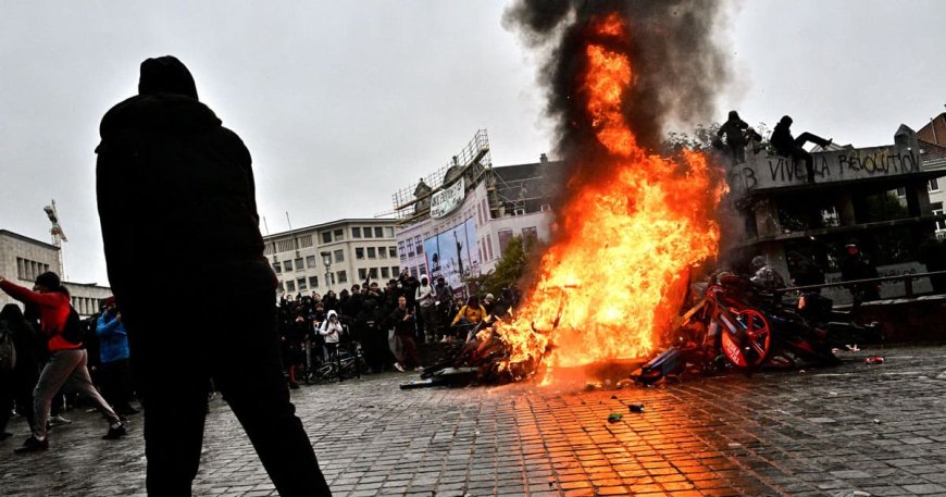 Europe’s Communist Riots Spread from France to Belgium as ‘Migrants Join Forces with Antifa’