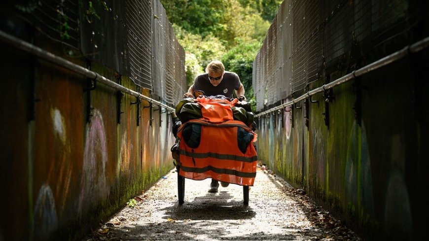 Veteran walked across four continents and just swam the English Channel to return home