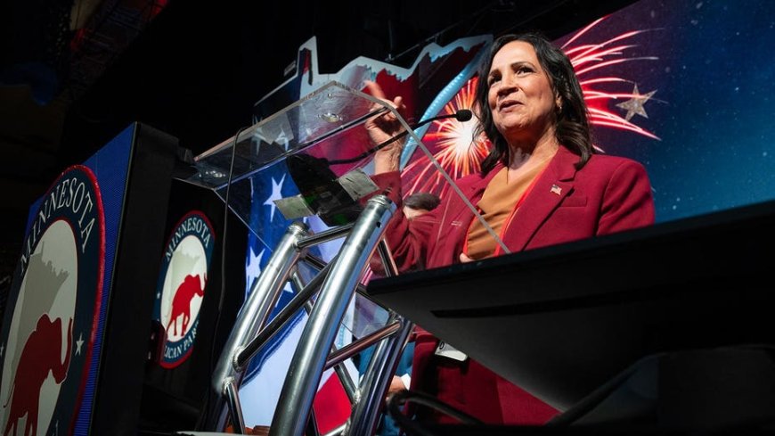 Minnesota GOP chair blasts progressive group over KKK-themed sign shown during Black House speaker's remarks